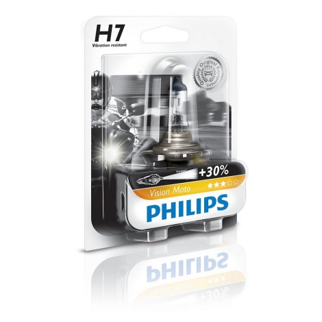 Moto spuldze Philips X-TREME VISION MOTO 12972PRBW H7 PX26d/55W/12V 3200K